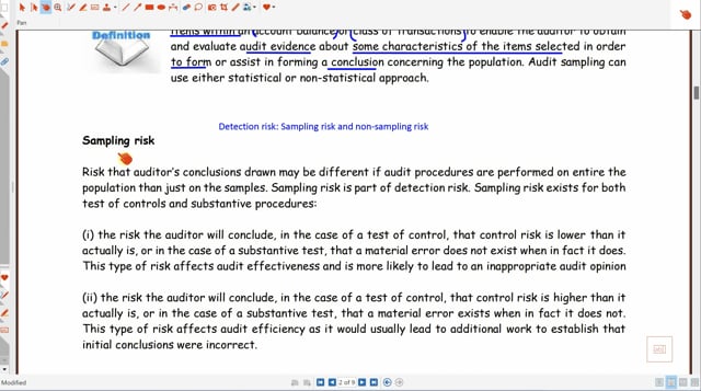 AA Sample - Audit & Assurance : Sampling