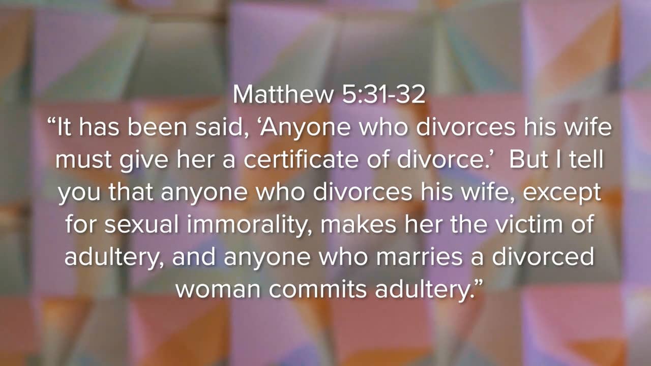 Charlie on Divorce (Matt. 5_31-32).mp4 on Vimeo