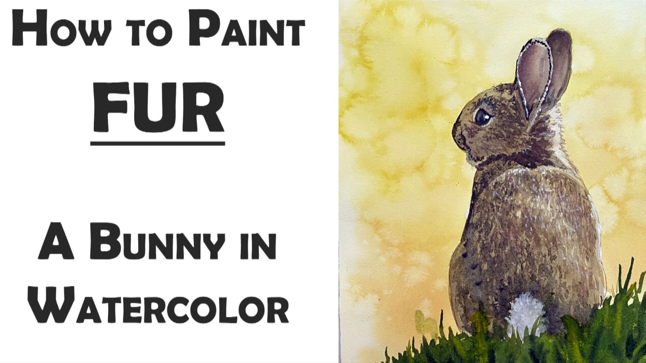 How to paint fur (a bunny in watercolor) on Vimeo