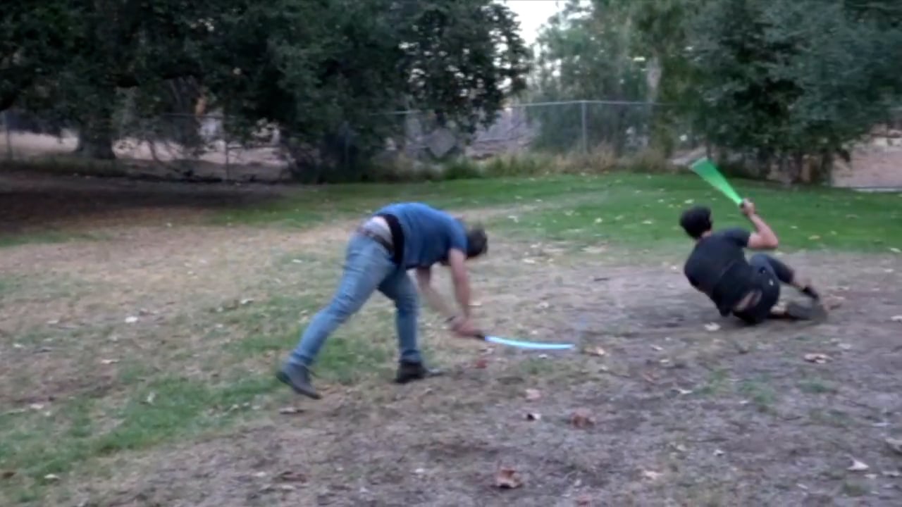 Lightsaber Duel - Keith Jarvis & Taidge Mathieu on Vimeo