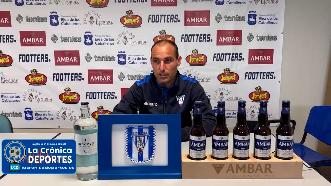 IVÁN MARTÍNEZ (Entrenador Ejea) SD Ejea 1-0 AE Prat / J 23 / 2ª RFEF - Grupo 3 / Fuente: Facebook SD Ejea