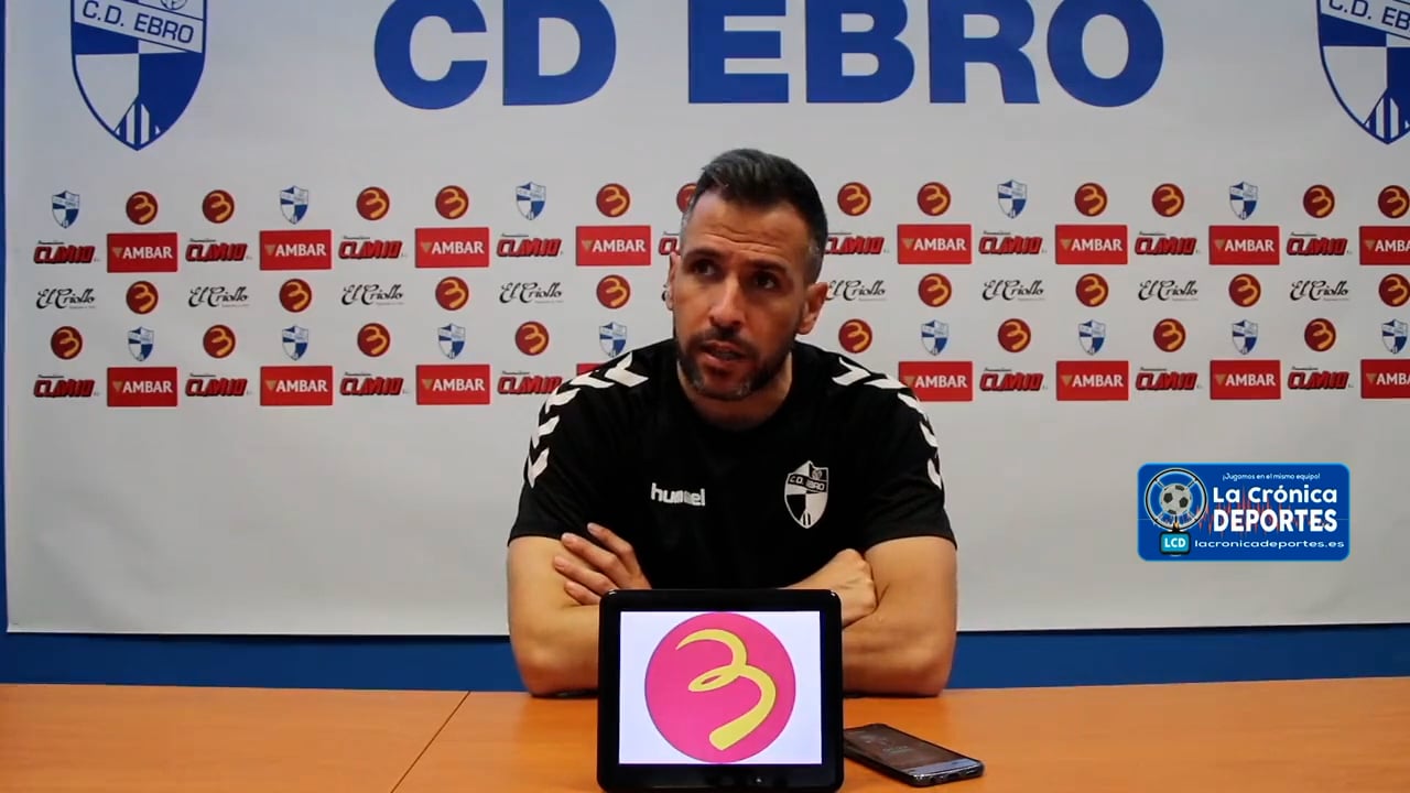 RAÚL JARDIEL (Entrenador Ebro) CD Ebro 2-0 CD Teruel / Jornada 23 / 2ª RFEF - Grupo 3 / Fuente: Twitter CD Ebro
