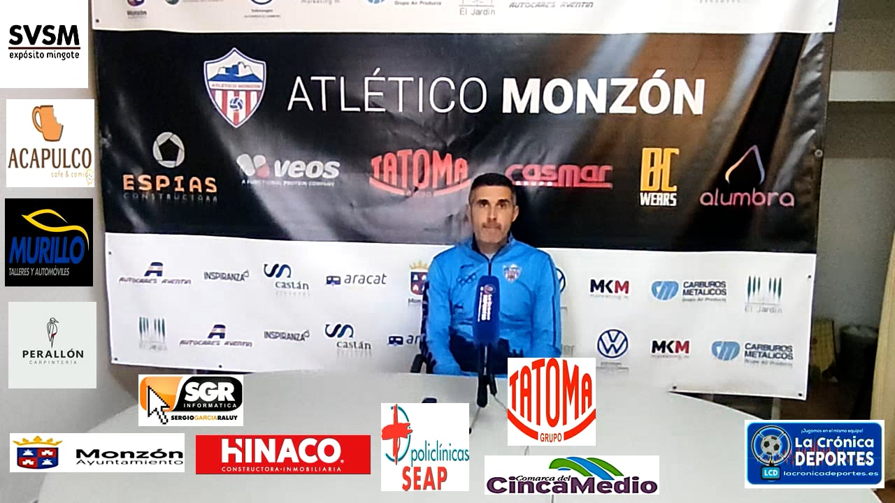 CRISTIAN ABAD (Entrenador Monzón) At Monzón 0-1 Calamocha / J 25 / 3ª División