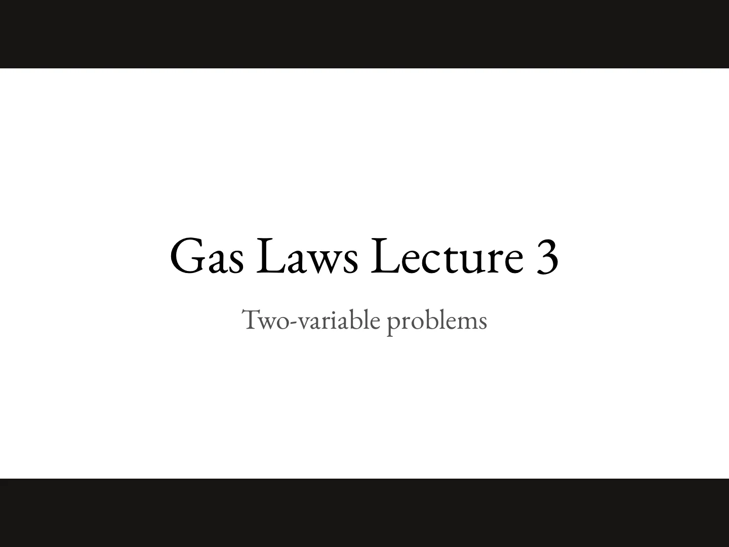 MCAT Deviation from the Ideal Gas Law on Vimeo