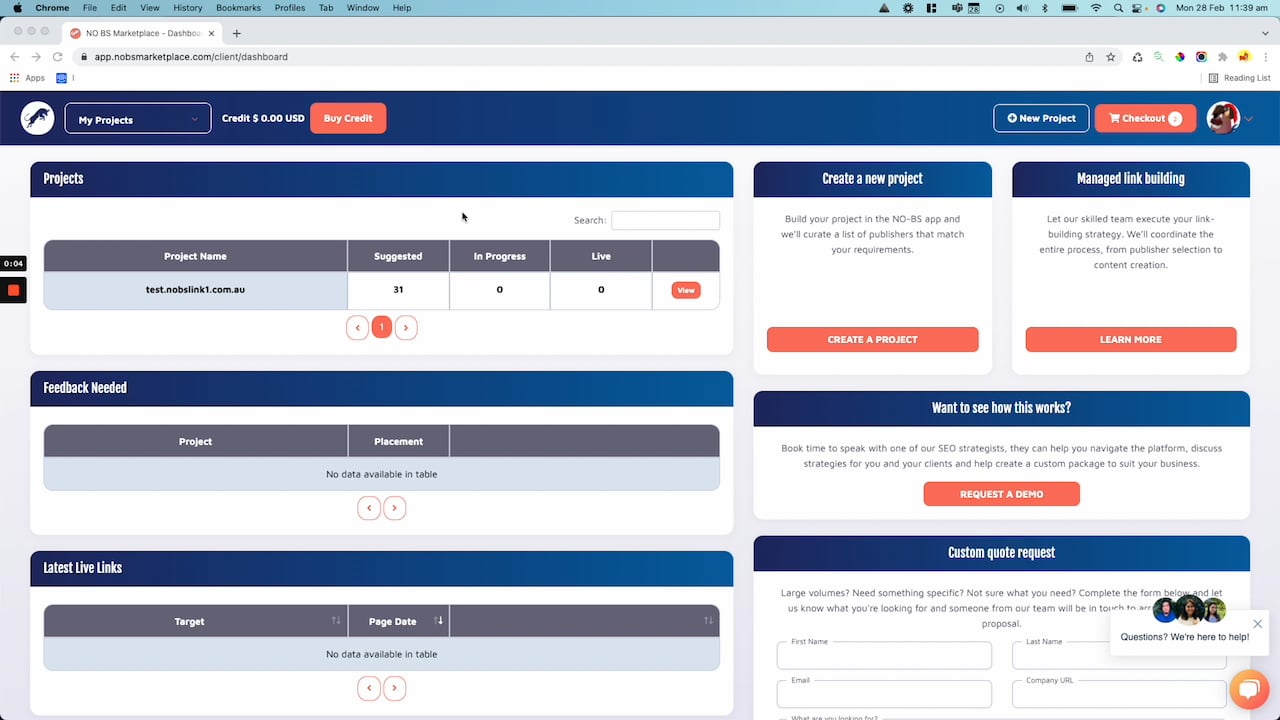 Create your first project on Vimeo