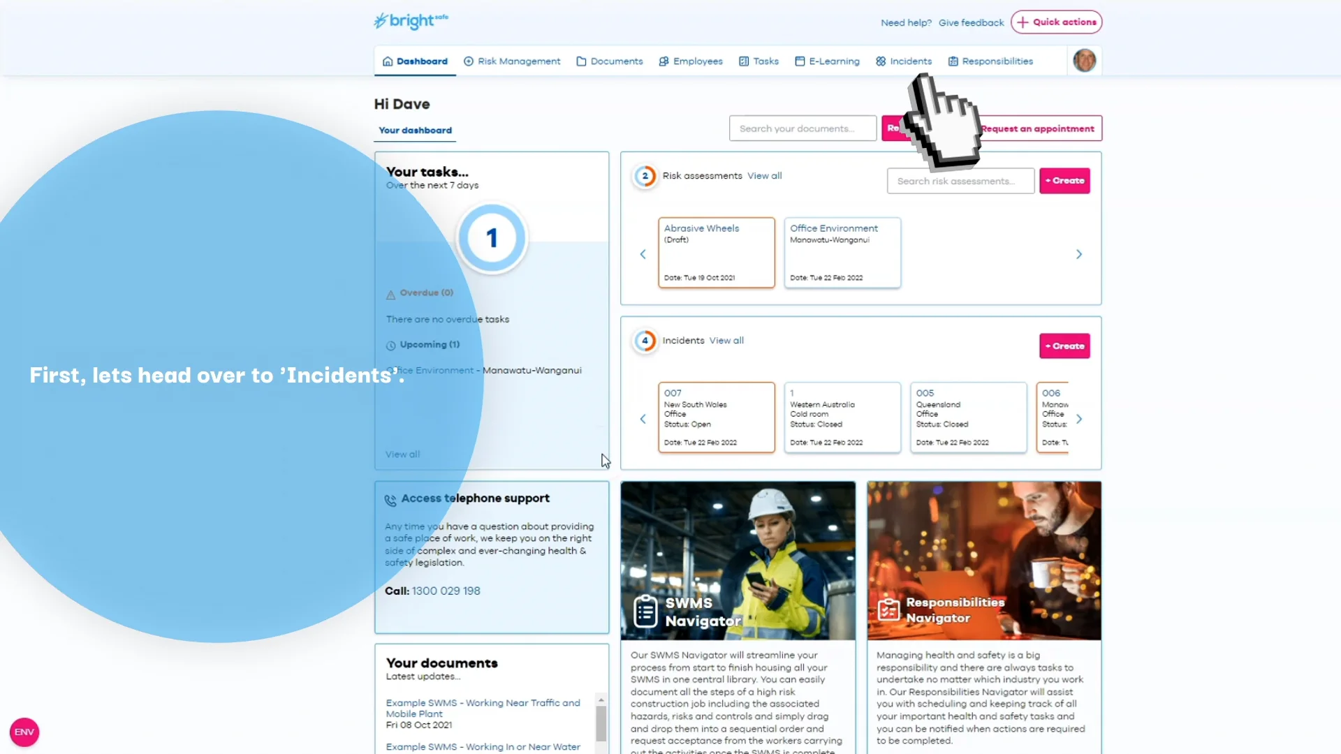 How to log an incident report on BrightSafe