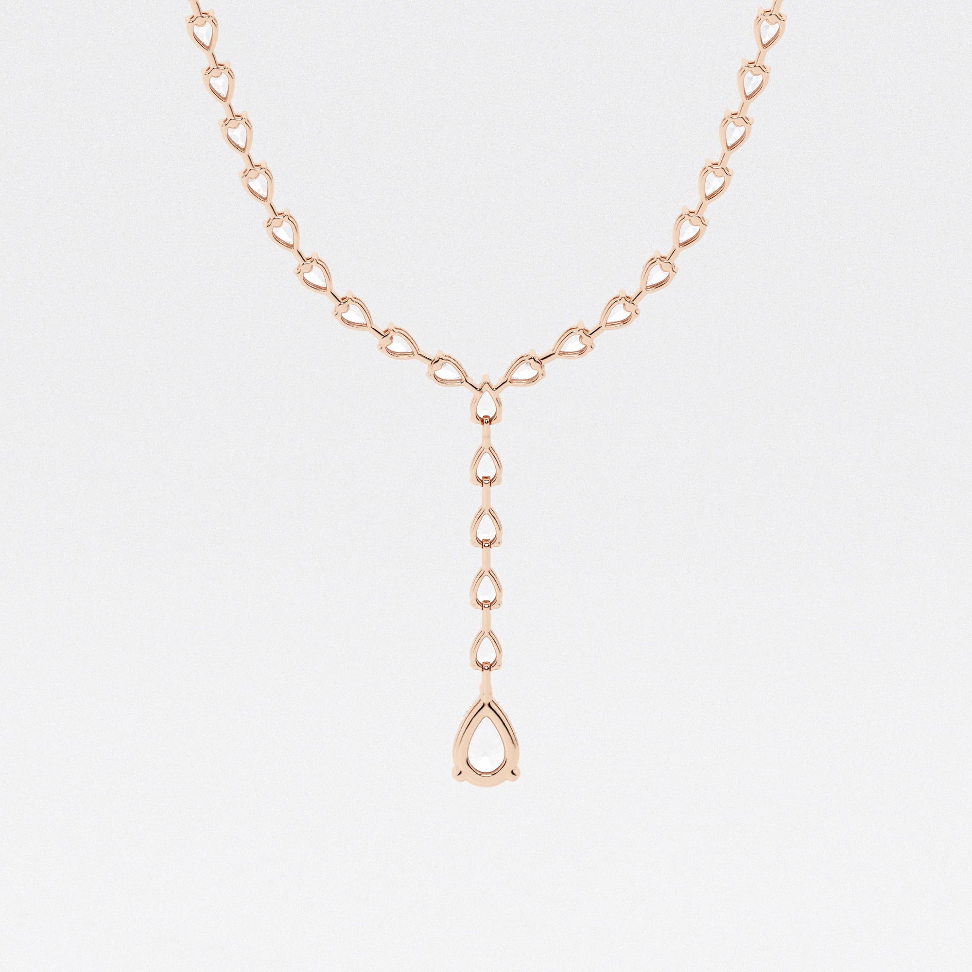 product video for Badgley Mischka 17 ctw Pear Lab Grown Diamond Lariat Tennis Necklace