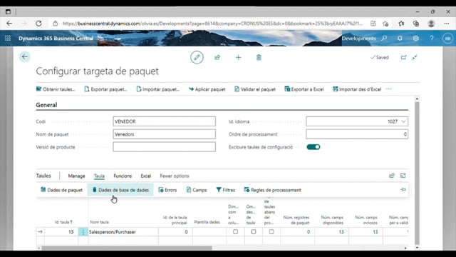 Crear paquets de configuració