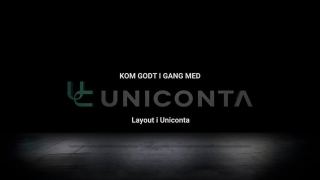 Layout i Uniconta
