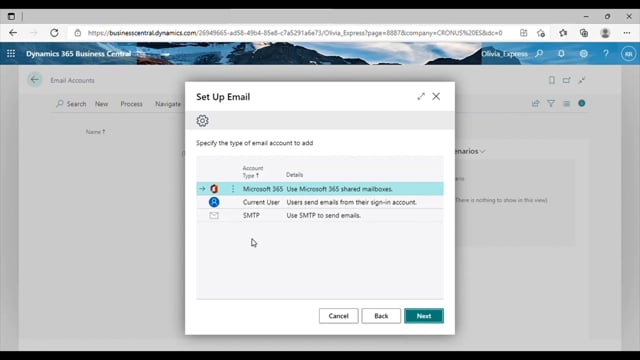 Gestionar emails per departament