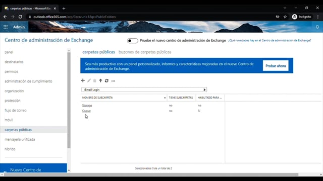 Configurar Exchange per habilitar el registre d'emails