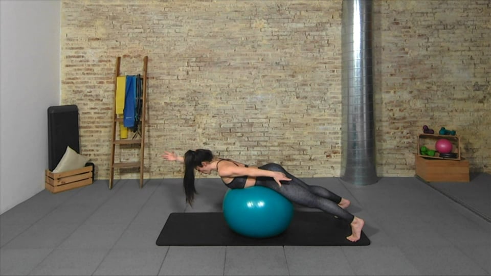 Pilates suelo con Fitball