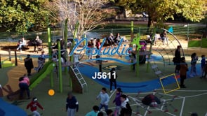 J5611 játszóterek többfunkciós játékok / több tevékenységet kínáló eszközök kanopé video