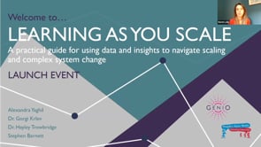 Launch of Learning As You Scale: A Practical Guide to Navigate Scaling and Complex Systems Change