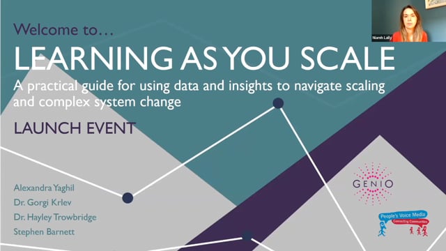 Launch of Learning As You Scale: A Practical Guide to Navigate Scaling and Complex Systems Change