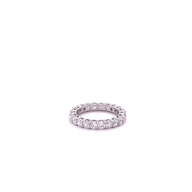 2.30 carat diamond eternity ring in platinum