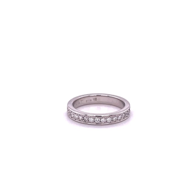 0.25 Karat Diamant Memoire Ring (halb besetzt) aus Weißgold