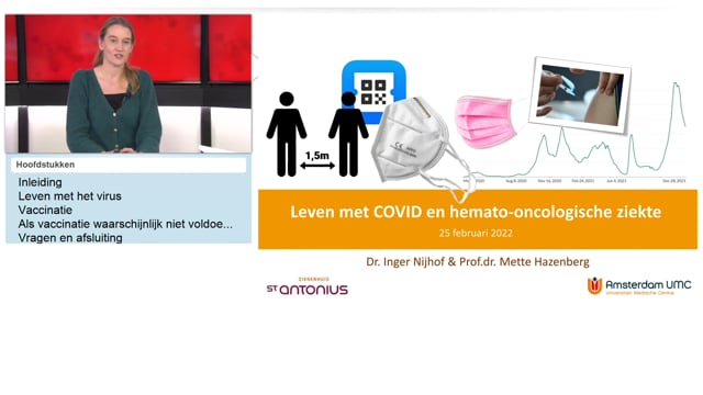 Webinar Leven met corona en een hemato-oncologische ziekte