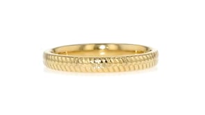 Italian 14kt Yellow Gold Textured Ring