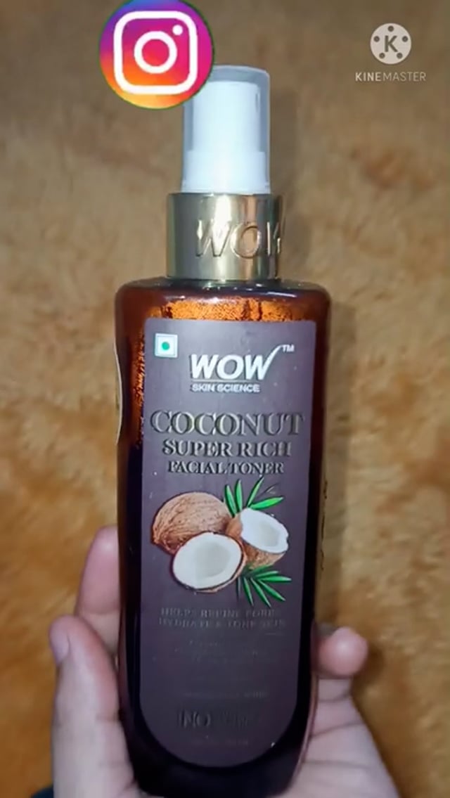 Wow Skin Science Coconut Super Rich Facial Toner Review | Affordable Toner | wow | toner