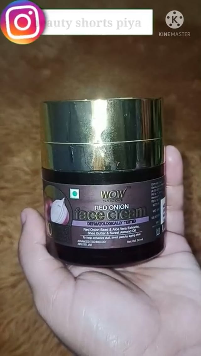 Wow skin science Red Onion face cream review | affordable face cream | face cream | wow