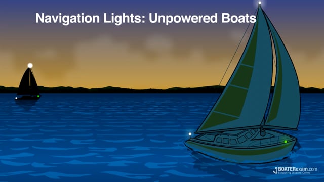 Unpowered Navigation Lights | BOATERexam.com®