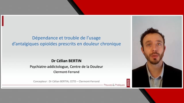 Dépendance et trouble de l’usage d’antalgiques opioïdes