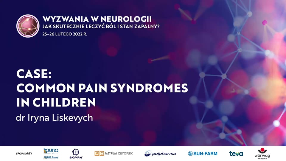 Grafika dla Case: Common pain syndromes in children