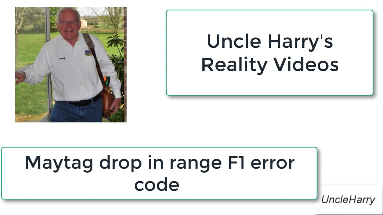 Maytag drop in range F1 code 1 on Vimeo
