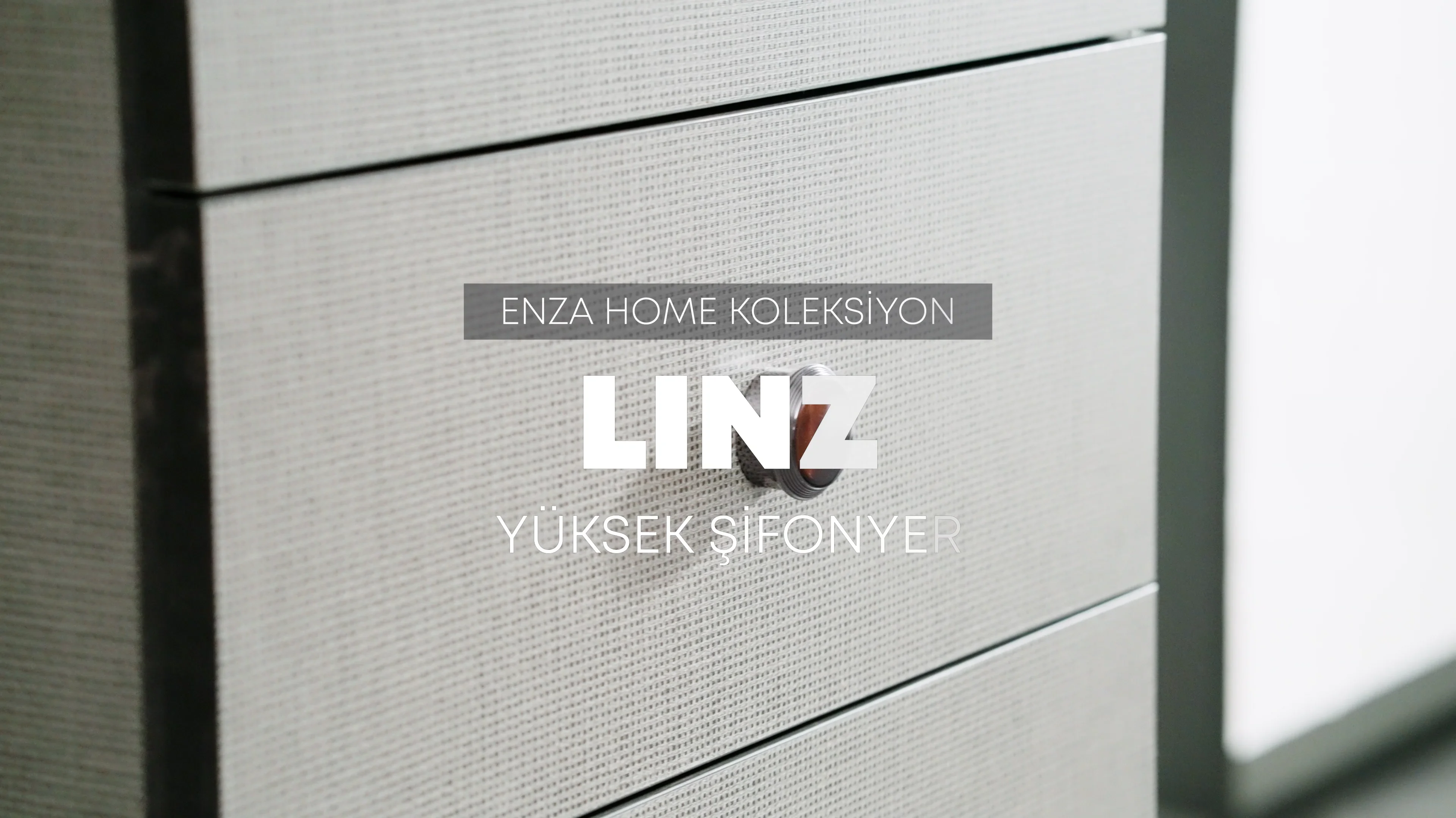 Linz Yüksek Şifonyer, 55x106 cm (GxY) | Enza Home