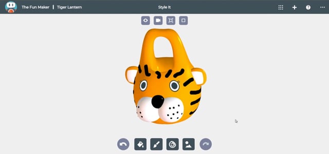 Shape and style a tiger lantern