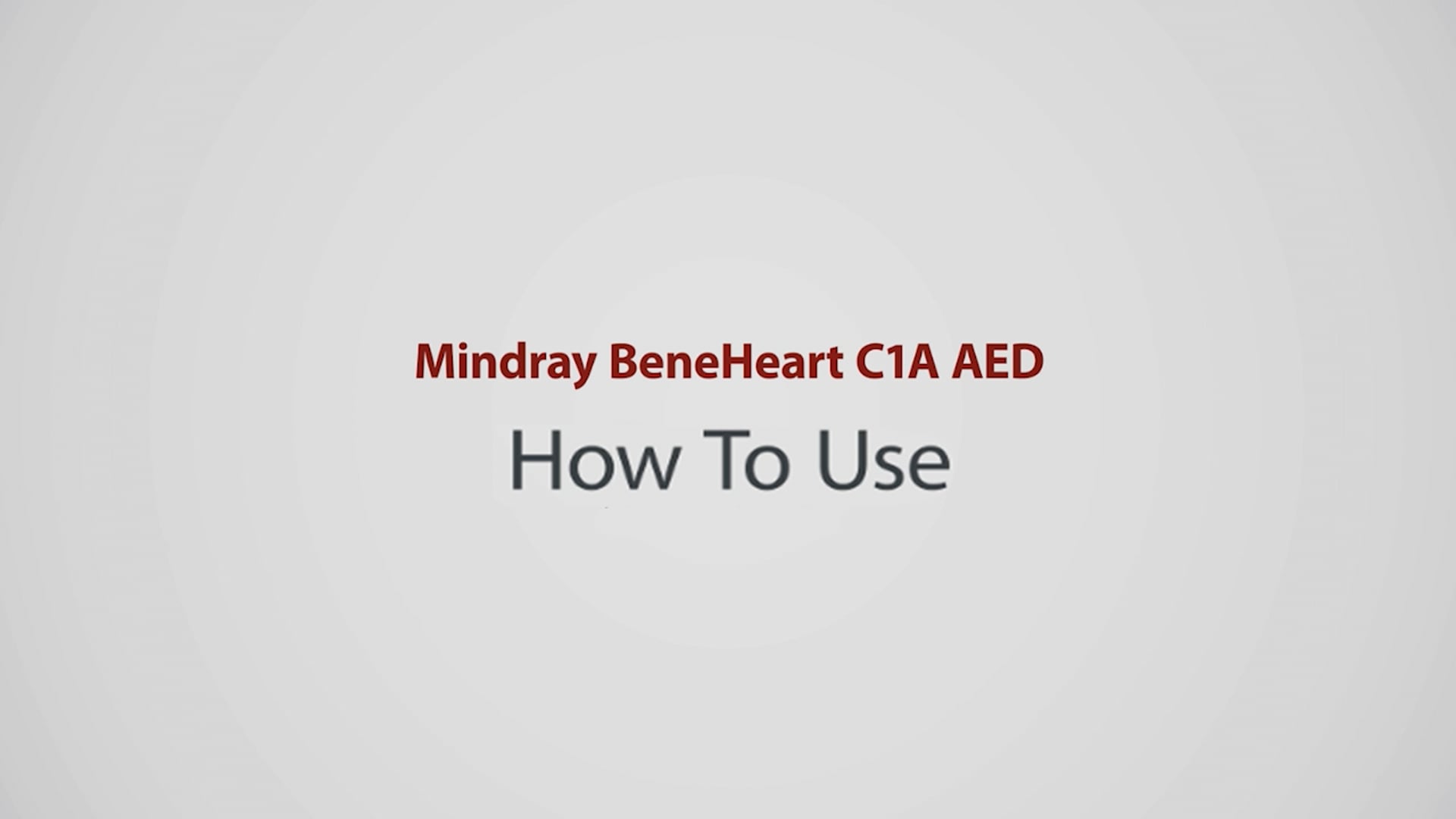 Mindray C1A/C2 Education