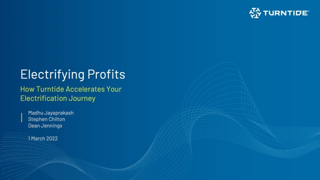 Electrifying profits: how Turntide accelerates your electrification journey