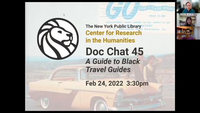 Doc Chat Forty Five A Guide To Black Travel Guides The New York Public Library