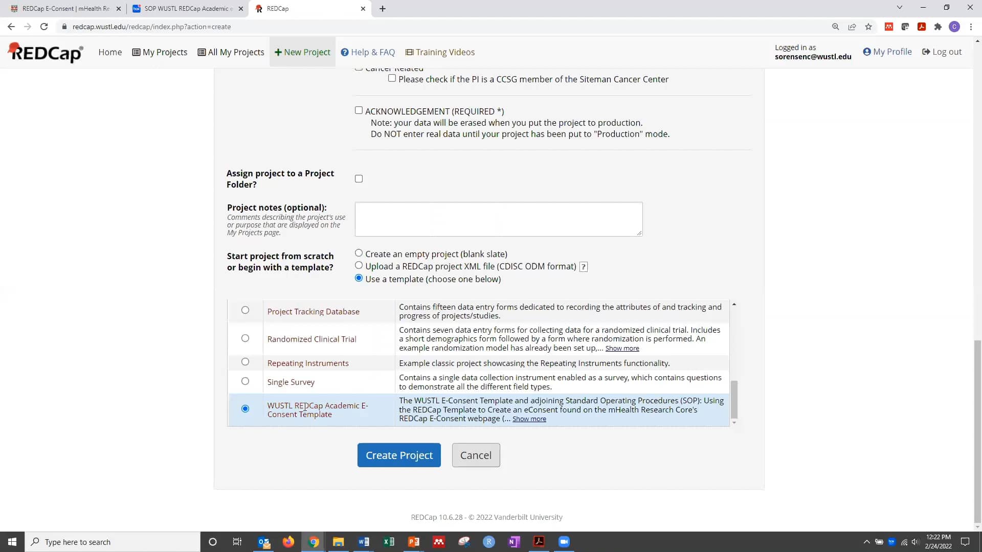 REDCap Workshop - WUSTL REDCap E-Consent Template on Vimeo