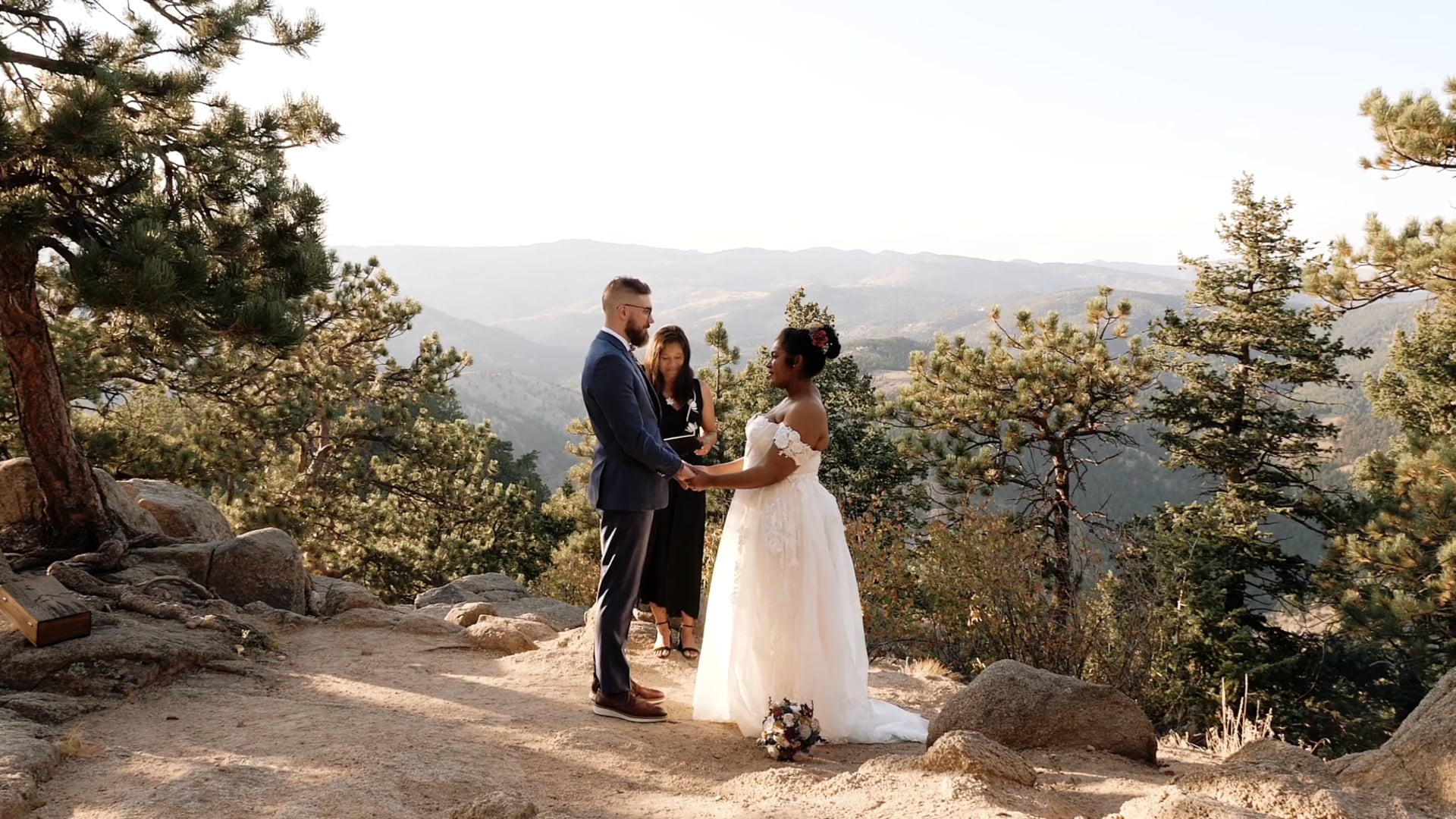 Boulder Sunset Elopement Ceremony