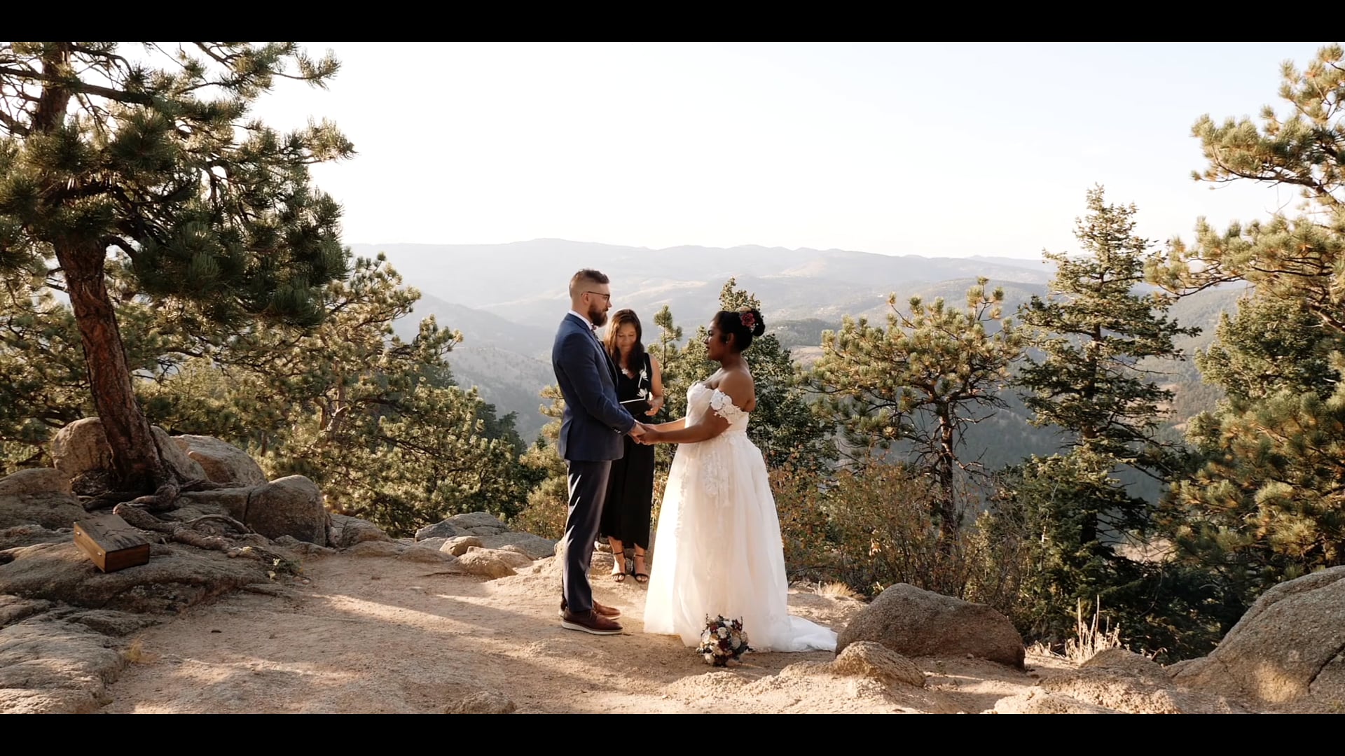 Boulder Sunset Elopement Ceremony