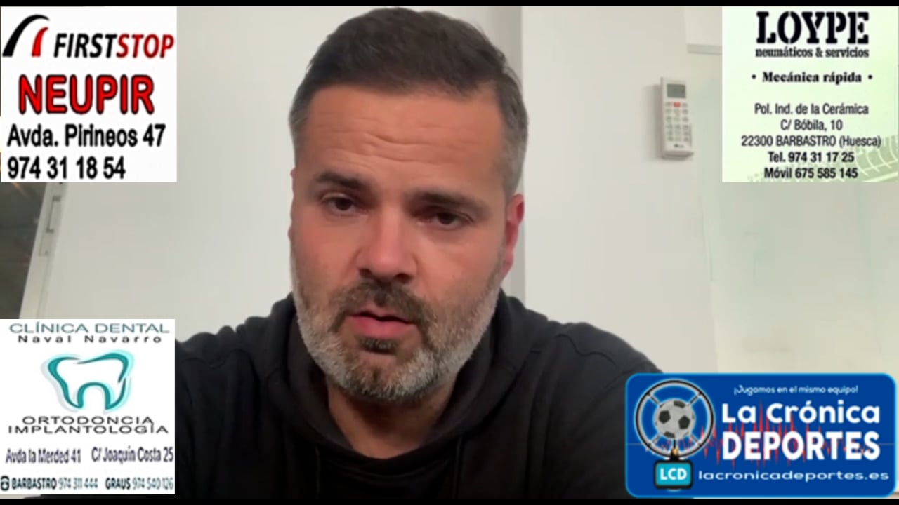 MOISÉS GUTIÉRREZ (Entrenador Sariñena) Sariñena 3-1 Sabiñánigo / J22 / Preferente Gr1