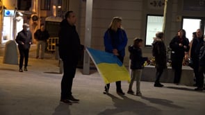 Concentració contra la guerra a Ucraïna