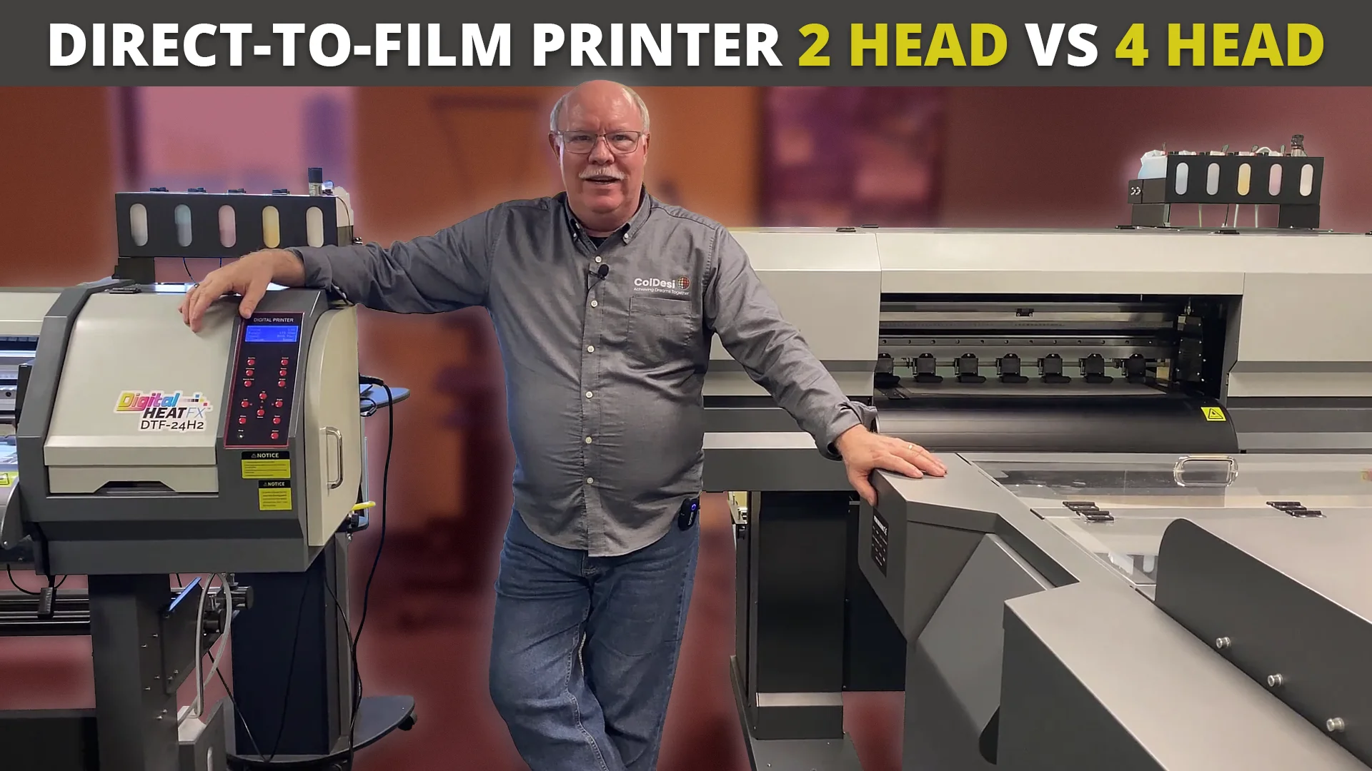 Direct-to-Film Printer 2 Head vs. 4 Head