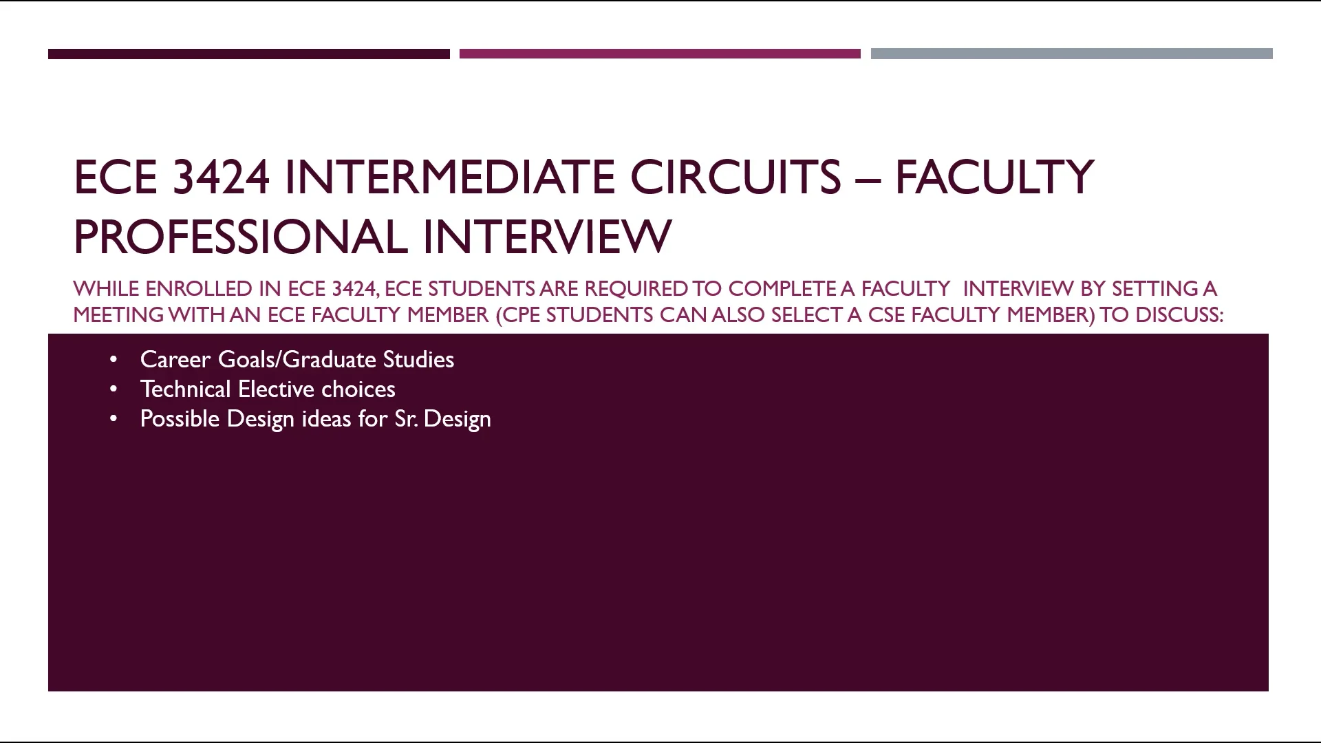 Faculty Professional Interview on Vimeo