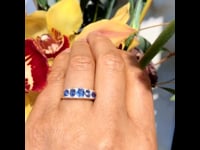 Diamond, Sapphire, 14ct Ring 13137-8099