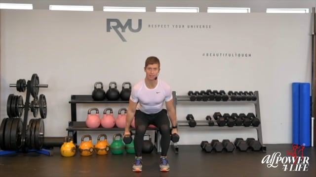 Dumbbell Squat and Curl