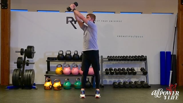 Dumbbell Squat and Reach