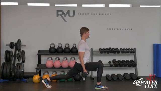 Dumbbell Lunge & Curl