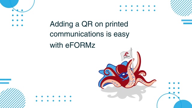 Add a QR to printed communications with eFORMz