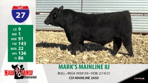 Lot #27 - MARK'S MAINLINE 8J