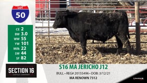 Lot #50 - S16 MA JERICHO J12