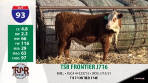 Lot #93 - TSR FRONTIER J716