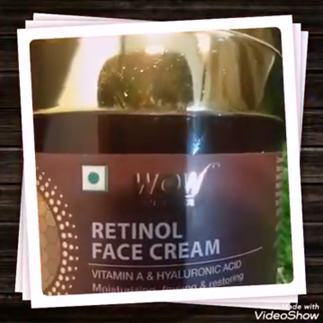 wow skin science retinol face cream